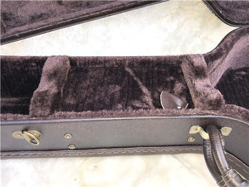 PVC Leather Exterior Guitar Travel Case / Comfortable Gator Guitar Cases