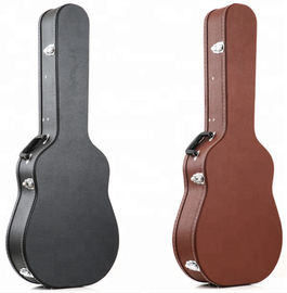 Velvet Inner Material Wooden Guitar Case Alligator Pattern PVC Covering